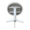 International Concepts Round 36 in Rd Top Ped Table, 12 in Leaf, Bar Ht, White/Heather Gray, 36 W, 48 L, 42.1 in H, Wood K05-36RXT-27B-6B-2 - alternate 2